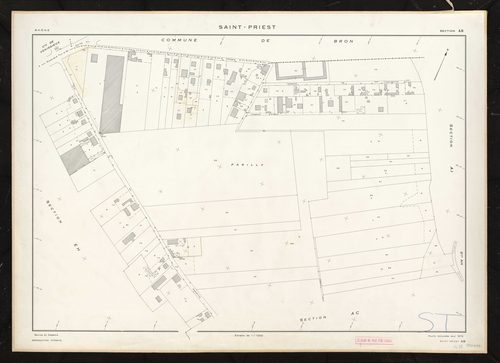Section AB. Feuille renouvelée pour 1975.