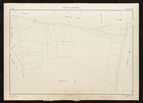 Section BY. Feuille renouvelée pour 1975.