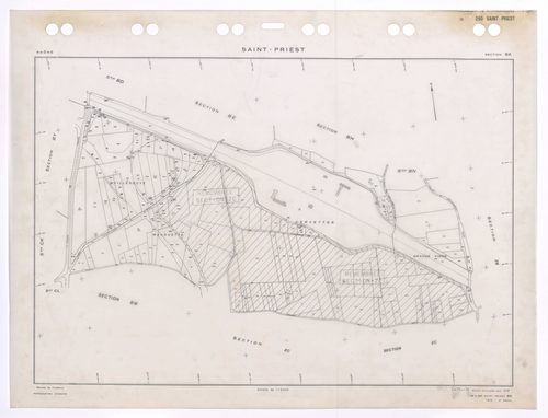 Section BX. Feuille renouvelée pour 1975. 2e édition à jour pour 1979.