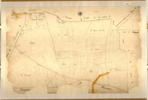 Section C dite de la Fouillouse et le Bessay, feuille n°4 (parcelles 460-804).