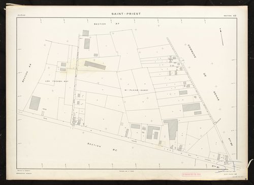 Section AZ. Feuille renouvelée pour 1975.