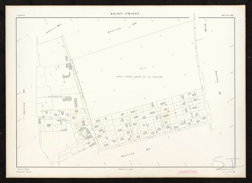 Section BE. Feuille renouvelée pour 1975.