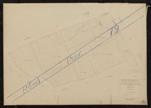 Section A 1ère feuille. Plan révisé pour 1941. Réédition pour 1979.