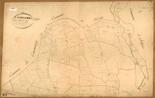 Section C dite du Bourg, feuille n°3 (parcelles 690-1082).