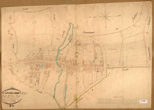 Section C dite du Bourg, feuille n°1 (parcelles 1-514).
