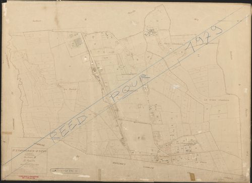 Section B 2e feuille. Plan révisé pour 1941. Réédition pour 1979.