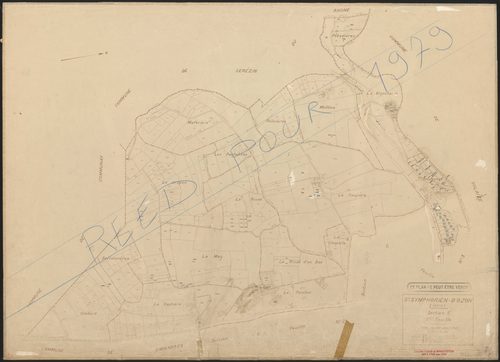 Section C 1ère feuille. Plan révisé pour 1941. Réédition pour 1979.