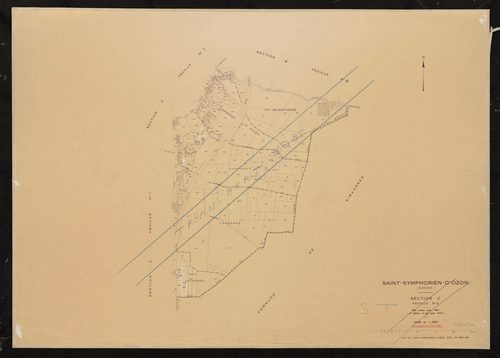Section C feuille n°2. Plan révisé pour 1941. 2e édition à jour pour 1979. Réédition pour 1985.