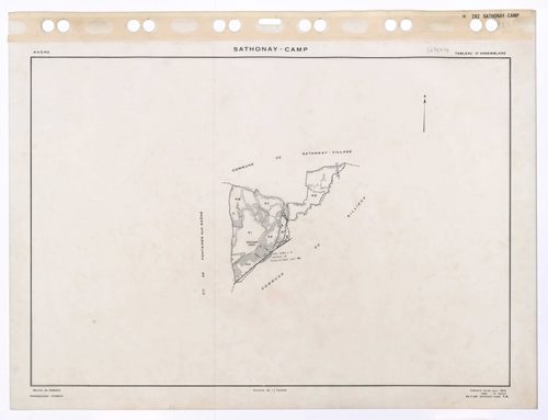 Tableau d'assemblage (TA). Cadastre révisé pour 1955. 3e édition à jour pour 1980.