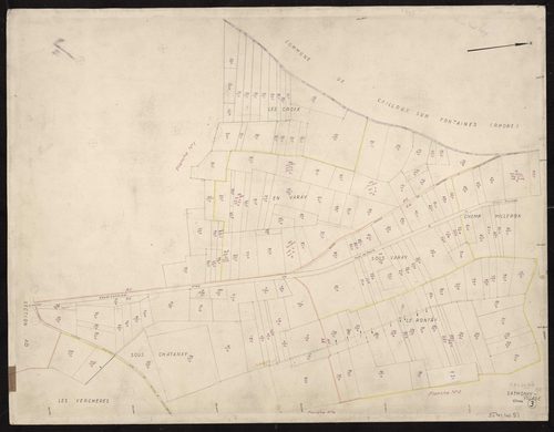 Recto : section AC : planchette n°3.