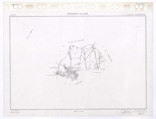 Tableau d'assemblage (TA). Cadastre renouvelé pour 1957. Edition à jour pour 1994.