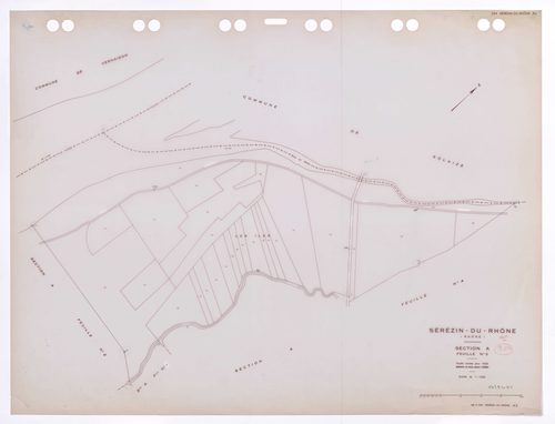 Section A feuille n°3. Feuille révisée pour 1935. Edition à jour pour 1985.