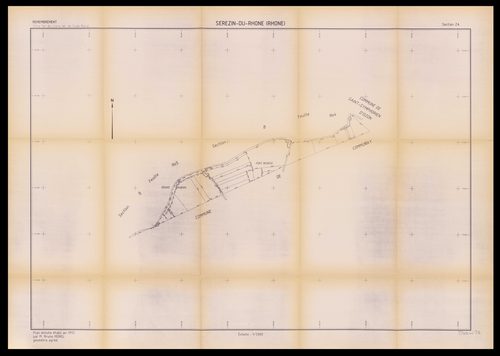 Plans minutes (couleur) : documents préparatoires. Section ZA.