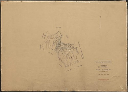 Tableau d'assemblage (TA). Plan révisé pour 1935.