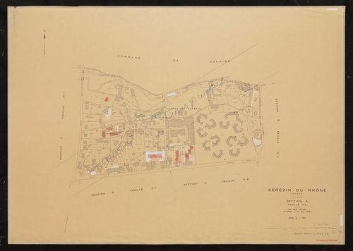 Section A 5e feuille (partie de l'ancienne feuille unique). Plan révisé pour 1935. 3e édition à jour pour 1978.