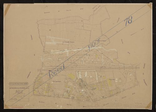 Section A 1ère feuille (partie de l'ancienne feuille unique). Plan révisé pour 1935. Réédition pour 1978.