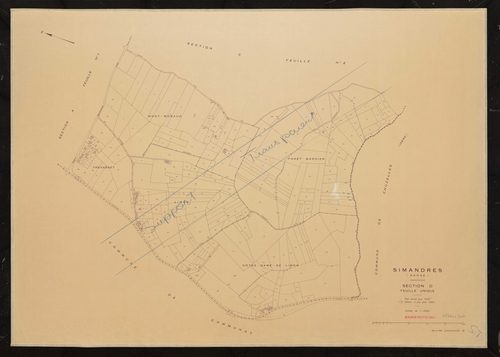 Section D feuille unique. Plan révisé pour 1935. 2e édition à jour pour 1980.