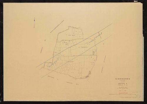 Section A feuille n°2. Plan révisé pour 1935. 2e édition à jour pour 1980.