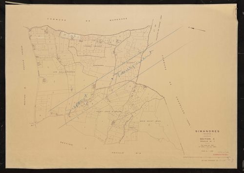 Section C 1ère feuille. Plan révisé pour 1935. 2e édition à jour pour 1980.