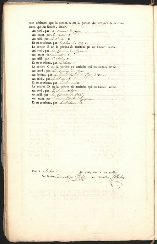 Solaize, 9 mai 1829.
