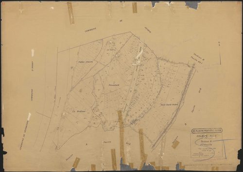 Section A 1ère feuille. Plan révisé pour 1935.