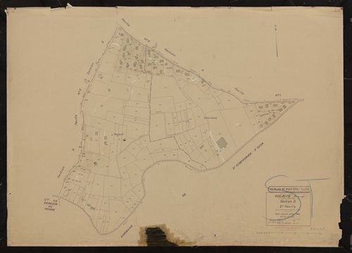 Section D 2e feuille (partie de l'ancienne feuille unique). Plan révisé pour 1935.