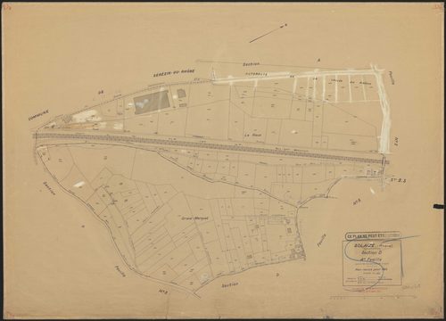 Section D 4e feuille (partie de l'ancienne feuille unique). Plan révisé pour 1935.