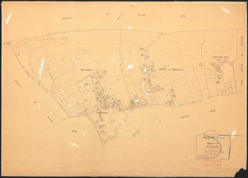 Section B 3e feuille (partie de l'ancienne 2e feuille). Plan révisé pour 1935. 2e édition à jour pour 1962.