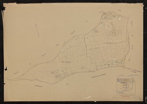 Section D 3e feuille (partie de l'ancienne feuille unique). Plan révisé pour 1935.