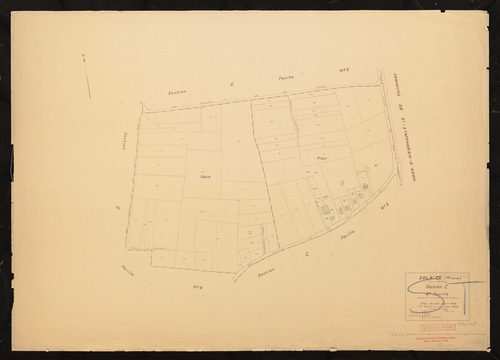 Section C 4e feuille (partie de l'ancienne feuille unique). Plan révisé pour 1935. 2e édition à jour pour 1962.