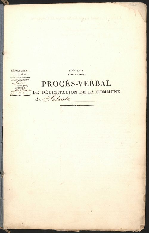 Solaize, 9 mai 1829.