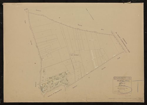 Section C 3e feuille (partie de l'ancienne feuille unique). Plan révisé pour 1935.