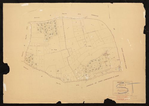 Section D 1ère feuille (partie de l'ancienne feuille unique). Plan révisé pour 1935. 2e édition à jour pour 1962.