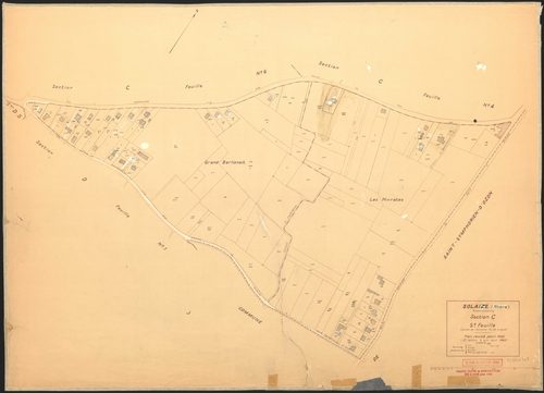 Section C 5e feuille (partie de l'ancienne feuille unique). Plan révisé pour 1935. 2e édition à jour pour 1962.