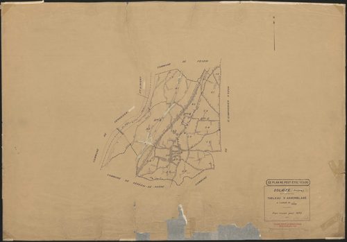 Tableau d'assemblage (TA). Plan révisé pour 1935.