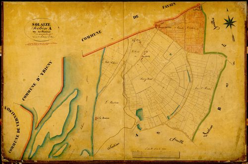 Section A dite des Rivières, feuille n°1 : une partie de la section a été attribuée à Feyzin en 1926.