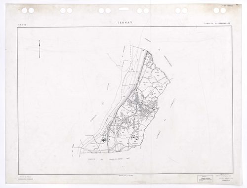Tableau d'assemblage (TA). Cadastre remanié pour 1995. Edition à jour pour 1996.