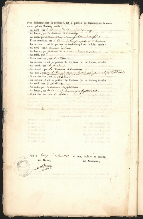 Ternay, 25 mai 1829.