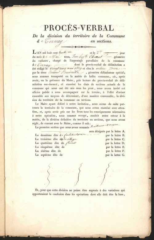 Ternay, 25 mai 1829.