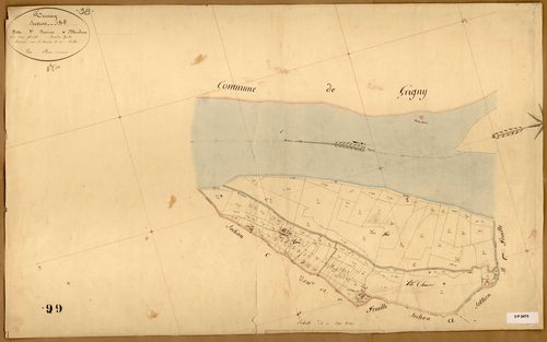 Section B dite des Prairies et Moulins, feuille n°2.