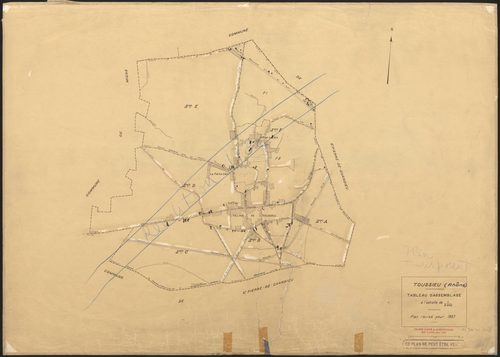 Tableau d'assemblage (TA). Plan révisé pour 1937. Réédition pour 1982.