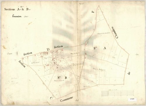Section E dite des Poullinières, feuille unique.