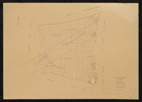 Section E feuille unique. Plan révisé pour 1937.2e édition à jour pour 1982.