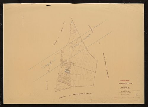 Section A feuille unique. Plan révisé pour 1937. 2e édition à jour pour 1977.