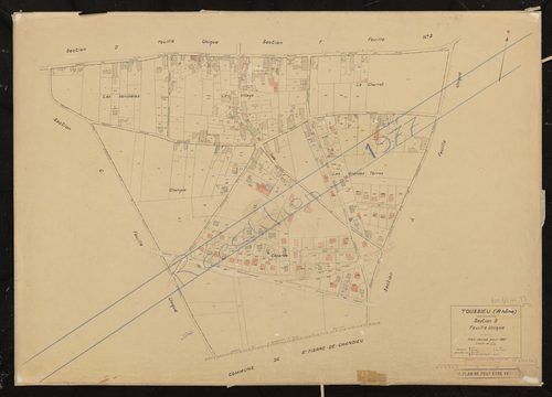 Section B feuille unique. Plan révisé pour 1937. Réédition pour 1977.