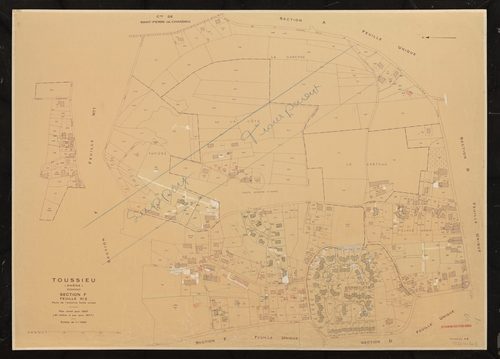 Section F 2e feuille (partie de l'ancienne feuille unique). Plan révisé pour 1937. 2e édition à jour pour 1977.