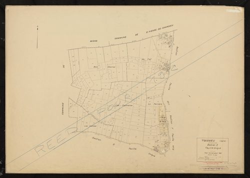 Section E feuille unique. Plan révisé pour 1937. Réédition pour 1982.