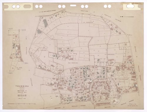 Section F feuille n°2. Plan révisé pour 1937. Edition à jour pour 1985.