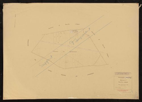Section C feuille unique. Plan révisé pour 1937.