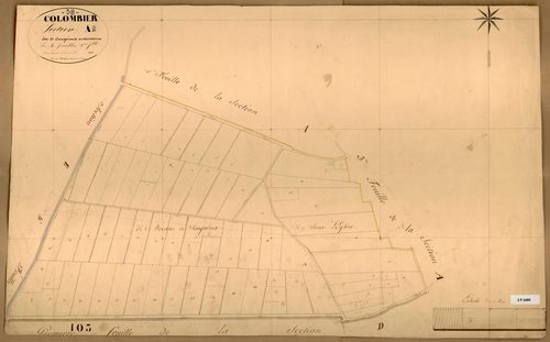 Section A dite de Longnieux et Monterra, feuille n°2.